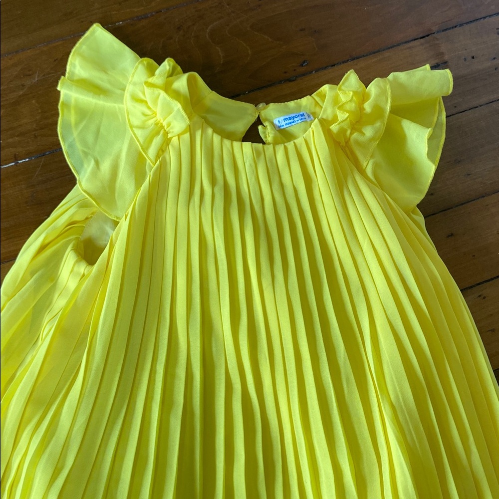 Mayoral lemon color dress